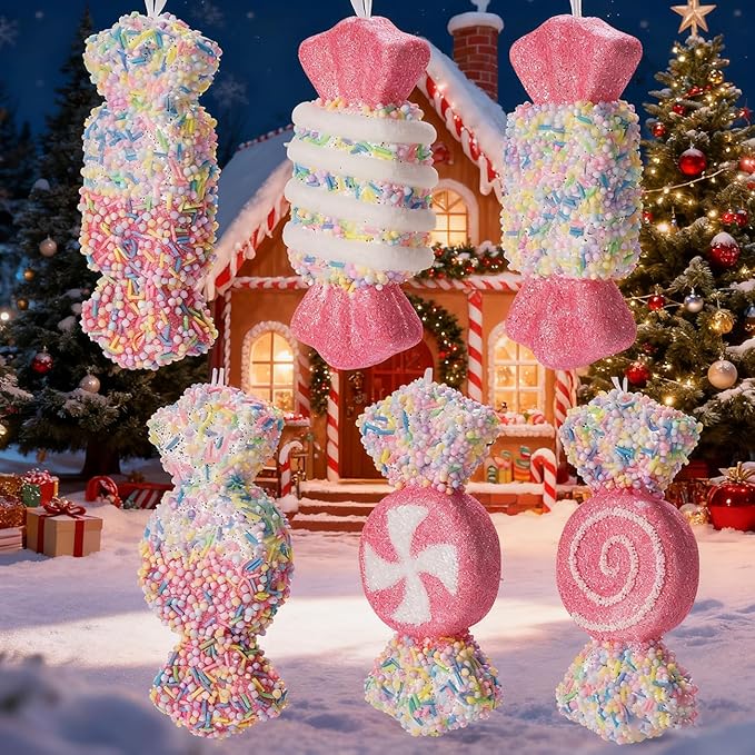 LANGXUN 6pcs Candy Land 2025 Xmas Birthday Party Wedding Suppiles Decoration - Image 5