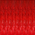 GOER 3.2 ft x 8.2 ft Metallic Tinsel Foil Fringe Curtains Party Photo Backdrop by GOER