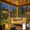 suddus 900 LED Christmas String Lights Outdoor, 9.8x29.5ft Curtain Light Plug in by SUDDUS