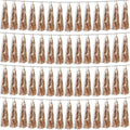 4P Champagne Gold Foil Fringe Metallic Streamers Banner Tassel Garland by HYSILLA