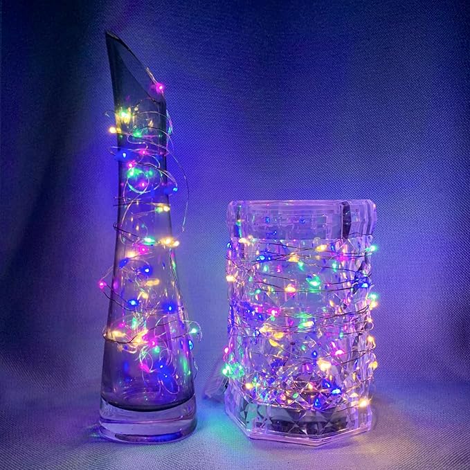 8 Pack Fairy Lights 7Ft 20 LED Twinkle String Lights 3 Modes Battery Operated - Image 6