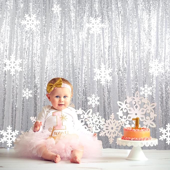 ShiDianYi Premium Sequin Photography Backdrop 6x8FT - Image 2