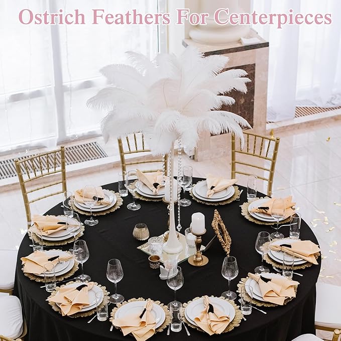 Crowye 100 Pcs Ostrich Feathers Bulk - Image 3