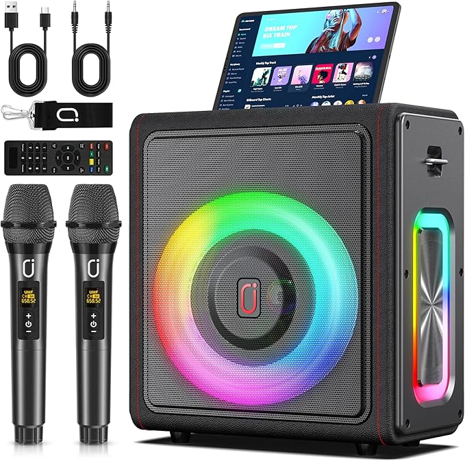 Karaoke Machine, Portable Bluetooth 5.3 Speaker by PPMIC