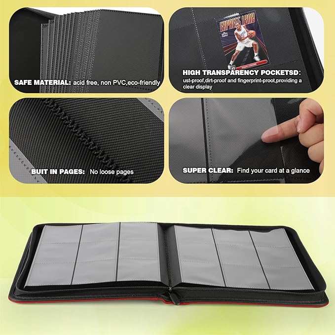 Trading Card Binder, Card Binder 9 Pocket - Image 4