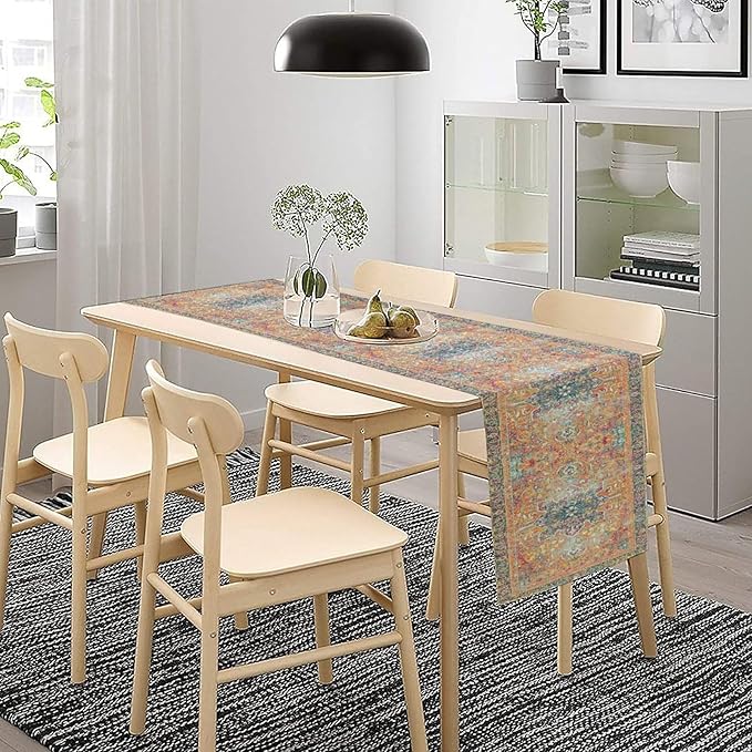 Boho Floral Vintage Table Runner - Image 4