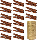 Mini Natural Wooden Clothespins by Millennial+Essentials