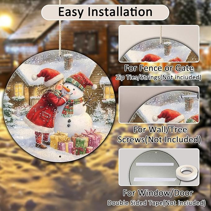 Round Wall Decor Metal Sign - Image 3