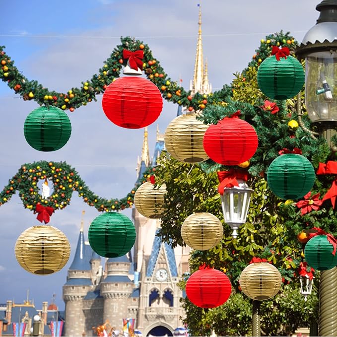 ADLKGG Paper Lanterns Decorative, Round Hanging Lantern - Image 7