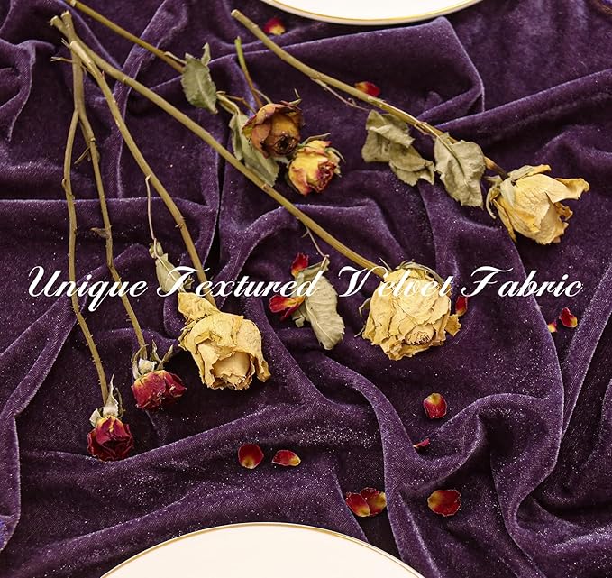 Velvet Table Runner 20 x 120 Inches 10ft Luxurious Thick Soft Velvet Christmas - Image 4