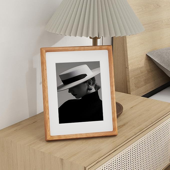 8.5x11 Picture Frame USA-Sourced Natural Cherry Wood Solid Original Wood Photo - Image 5