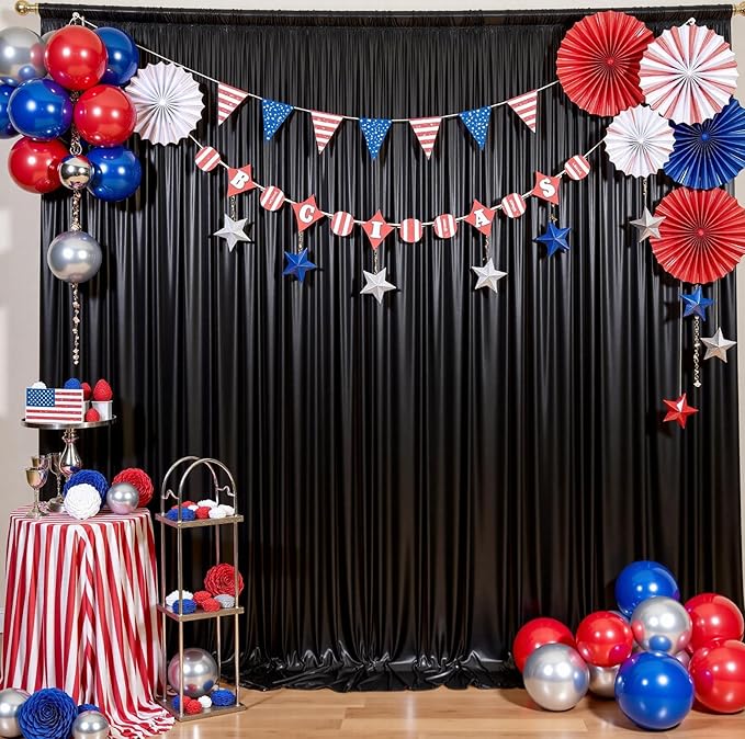 20ftx10ft Black Sequin Backdrop Curtain - Image 6