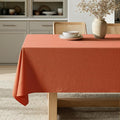 MIULEE Fall Tablecloth Burnt Orange Linen Cottton Table Cloth Rectangle by MIULEE