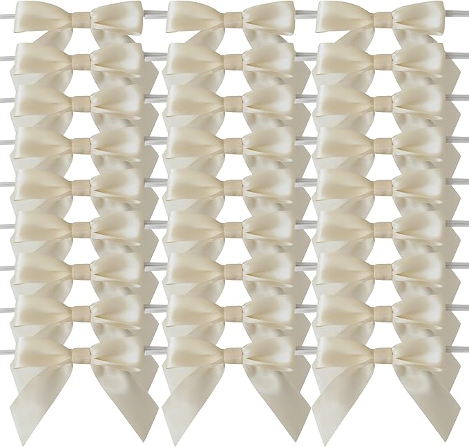 50pcs 3-1/2" Mini Satin Ribbon Bows - Image 2