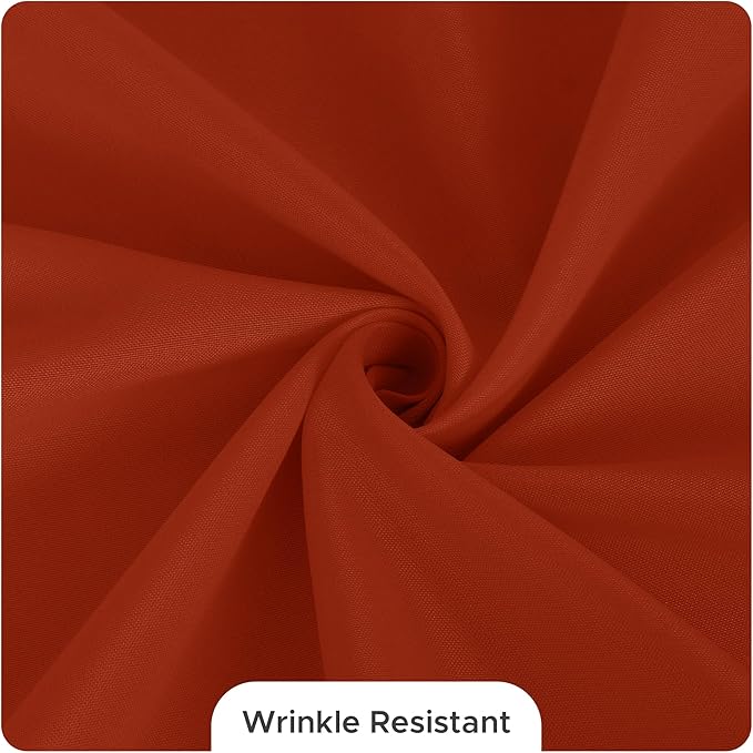 Fitable 8 Pack Round Tablecloths: Stain Resistant Wrinkle Free Fall Table - Image 9