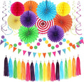 Rainbow Birthday Party-Decorations by Hugtmr