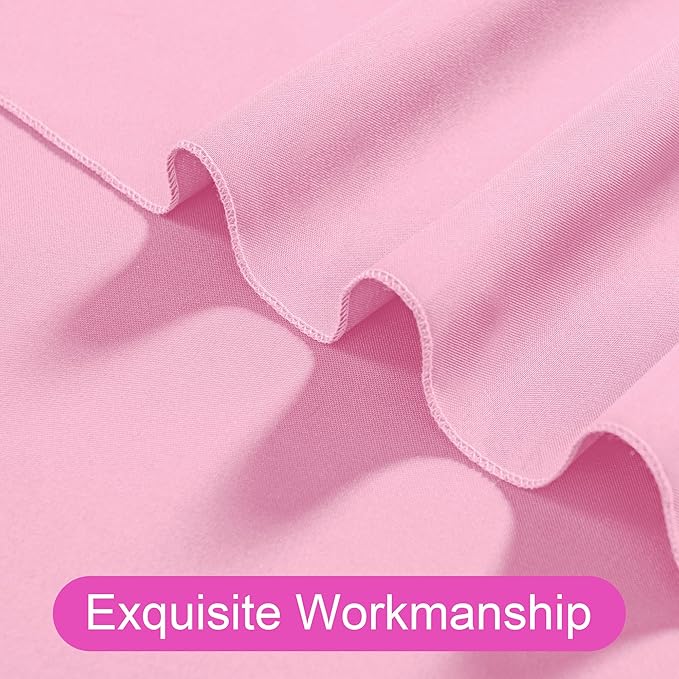 DWCN Pink Backdrop Curtains for Parties, Background Curtains Photography - Image 4