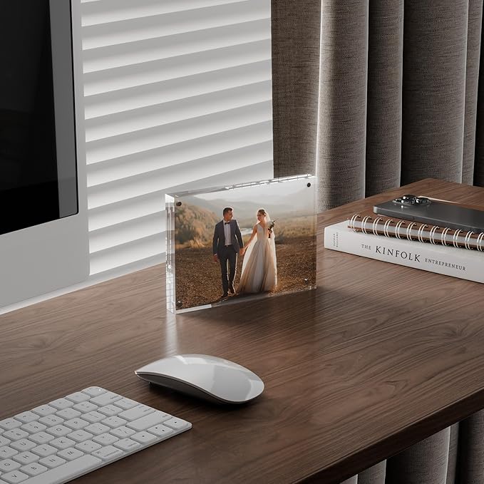 5x7 Acrylic Picture Frame 5 Pack, 20mm Thick Magnetic Double Sided Display 20% - Image 8