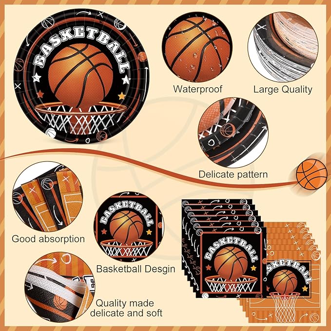 452 Pcs Basketball Party Decorations - Image 3