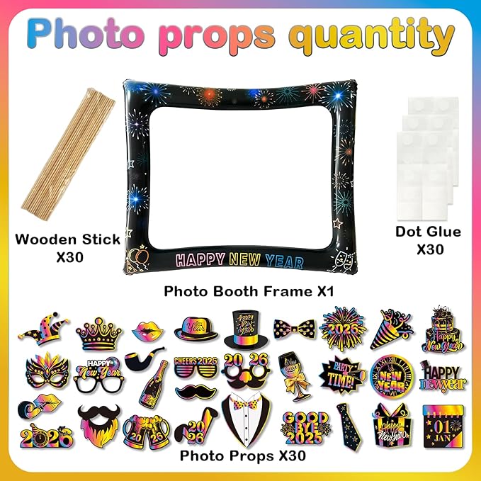 2026 New Year Photo Booth Inflatable Frame Kit - Image 6