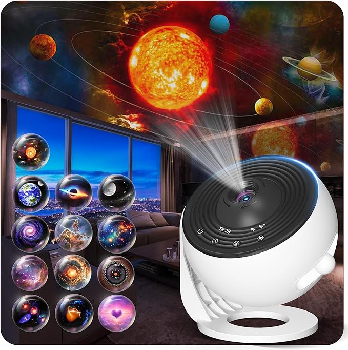 Upgraded Galaxy Projector for Bedroom, 13 in 1 HD Star Projector Light Projector by Xeefeel