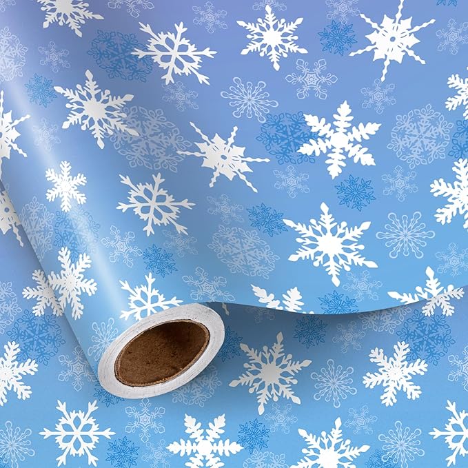 LeZakaa Christmas Wrapping Paper Roll, Elegant Gift Wrap by LeZakaa