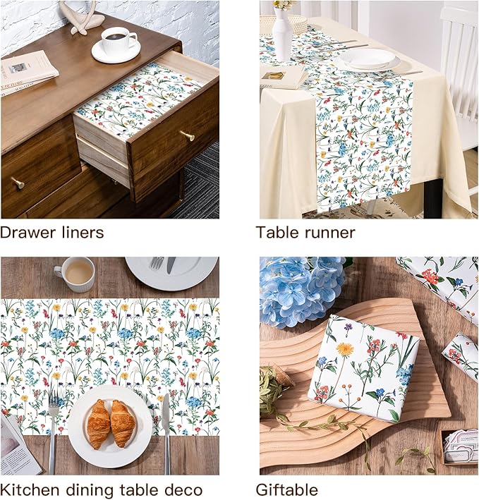 WRAPAHOLIC Kraft Wildflower Wrapping Paper - Image 7