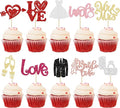 Ephlyn 30Pcs Bride to be Cupcake Toppers Glitter Wedding Cake Topper by Ephlyn