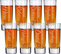 Custom Engraved 2 oz Shot Glass – Personalized Etching – Groomsman & Bridesmaid by BlueRidgeMountainGifts
