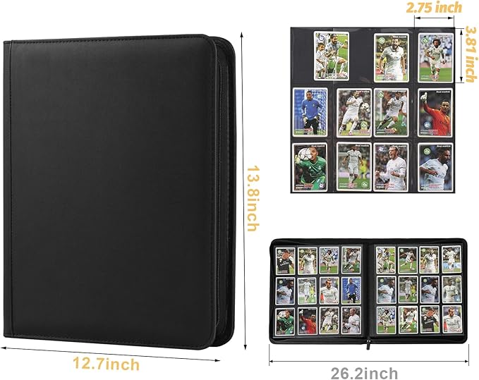 Trading Card Binder 12 Pocket, 720 Pockets Card Binders, Card Collection Binder - Image 2
