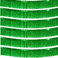 We Moment 6 Pack 10 Feet Green Foil Fringe Garland Streamers Metallic Tinsel by We+Moment