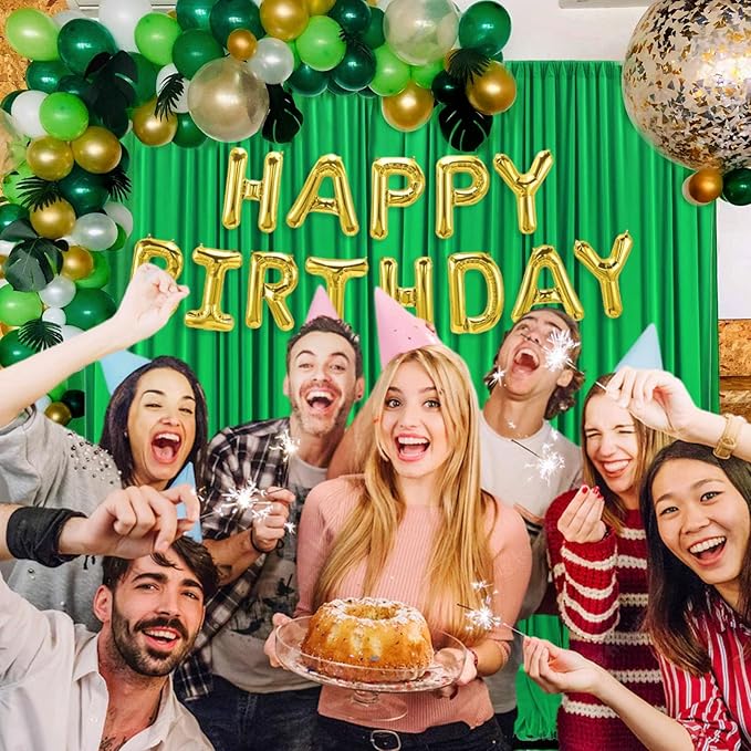 10 x 7 Feet Green Backdrop Curtain - Image 4