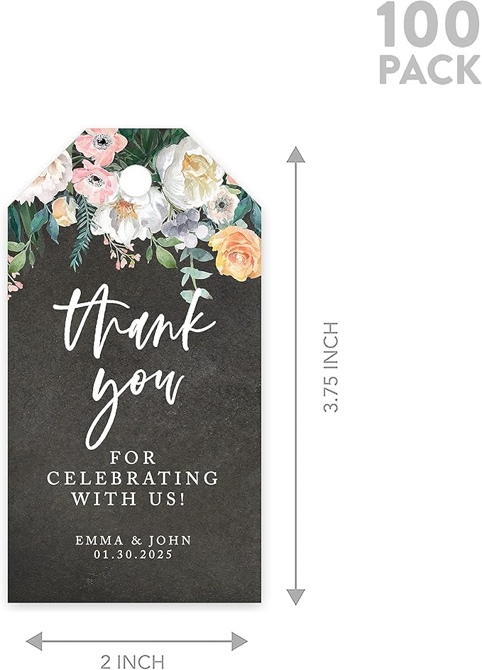 Andaz Press 100-Pack Personalized Thank You Tags - Image 5