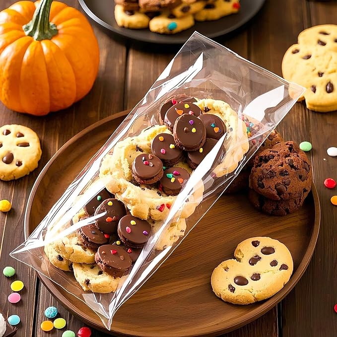 PigPotParty 4"x9" Cellophane Cookie Bags Self Sealing, Party Favors, Gift - Image 4