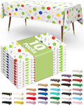 Pureegg Plastic Table Cloth Disposable 10 Pack, 54 x 108 Inch Table Cloths by Pureegg