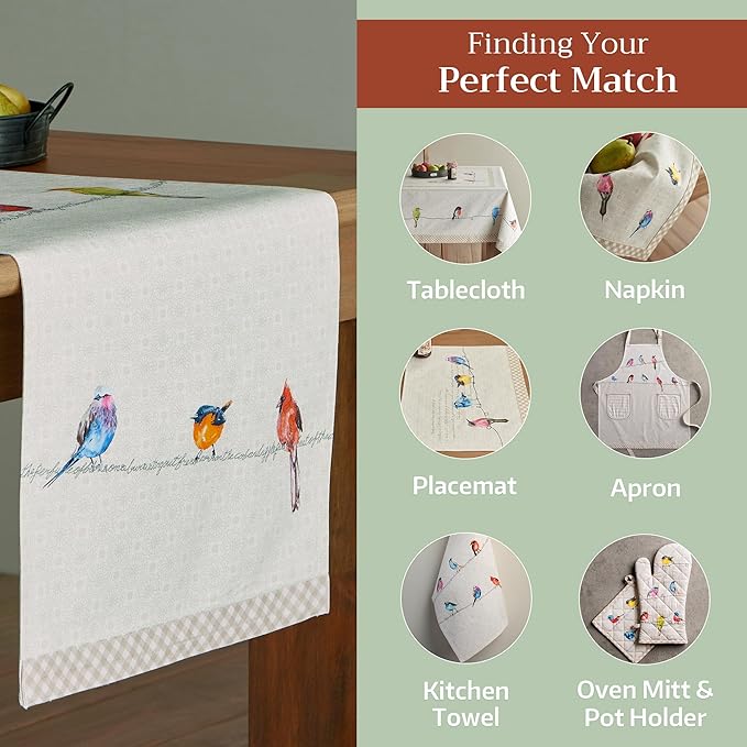 Maison d' Hermine Table Runner 100% Cotton Double Layer Table Runners 108 - Image 5