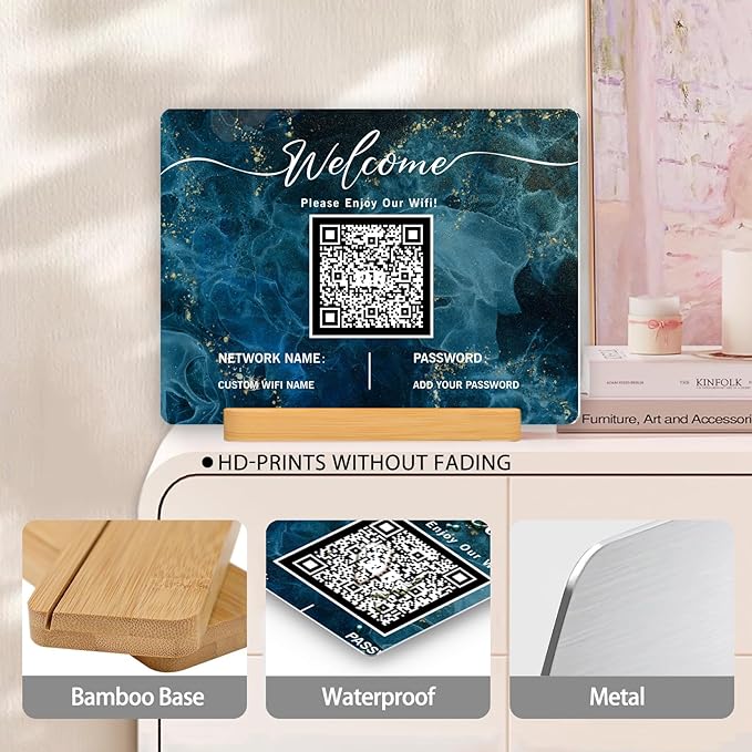 Personalized Custom Metal QR Code Sign Venmo Cashapp Scan to Pay - Image 3