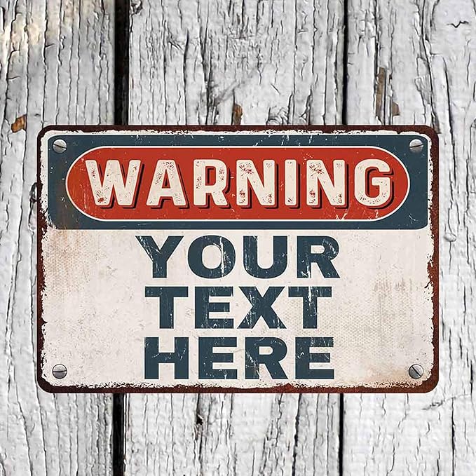 Custom Sign, Personalized Metal Signs, Customize by Enjoy-yjl