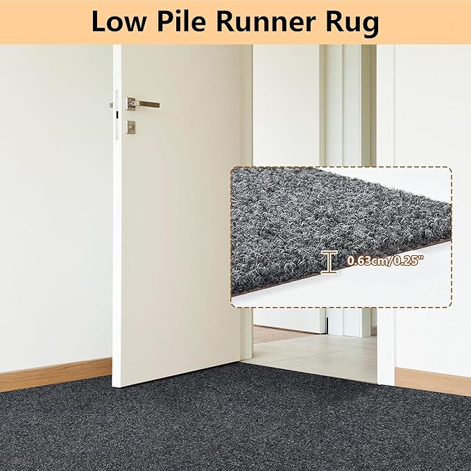 jxgzyy Runner Rugs 3 x 10 ft, Non Slip Entrance Doormat, 0.25” Thickness Indoor - Image 4