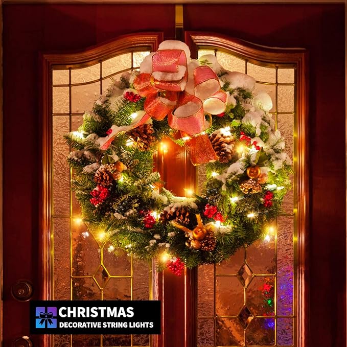 Tcamp 33ft 100LED Battery Operated Christmas Lights Outdoor Indoor, Battery - Image 9
