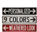 Custom Vintage Street Sign Personalized Directional Signs by ChicoCreekSigns