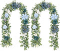 Waipfaru 2Pcs Artificial Eucalyptus Garland by Waipfaru
