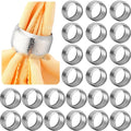Lallisa 24 Pcs Gold Napkin Rings Metal Napkin Ring Holders by Lallisa