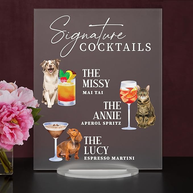 Pet Signature Drink Wedding Signs - Image 2