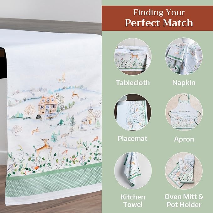 Maison d' Hermine Table Runner 100% Cotton Double Layer Table Runners 108 - Image 5
