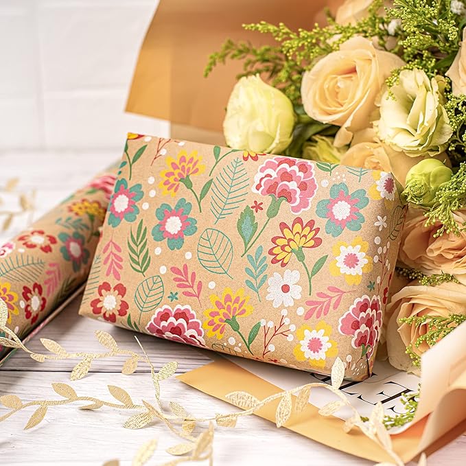 RUSPEPA Kraft Wrapping Paper Roll - Image 8