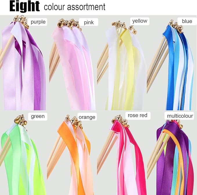 Boao 40 Pieces Mixed Color Ribbon Sticks - Image 6