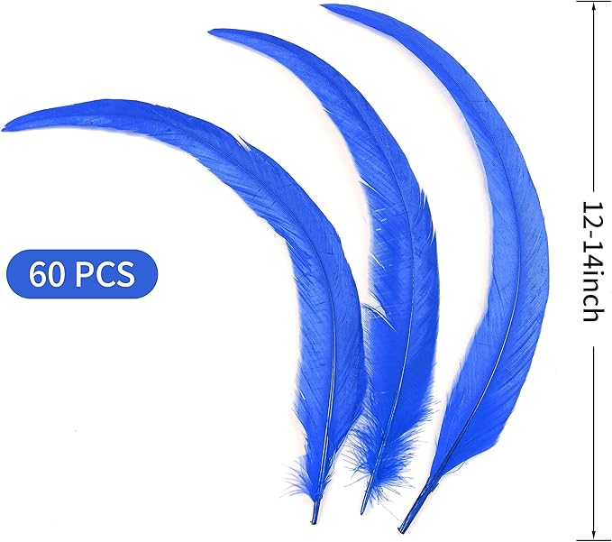 Holmgren Blue Rooster Feathers Bulk - Image 3