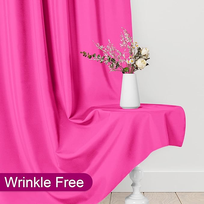 DWCN 10x10 FT Fuchsia Backdrop Curtains - Image 5