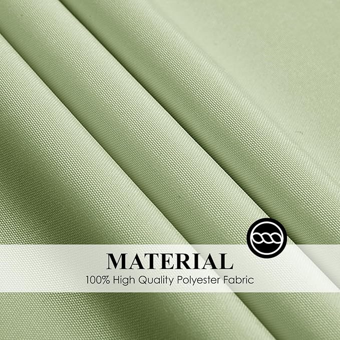 Round Tablecloth 2 Pack 90 Inch Sage Green Tablecloths Washable Decorative - Image 5